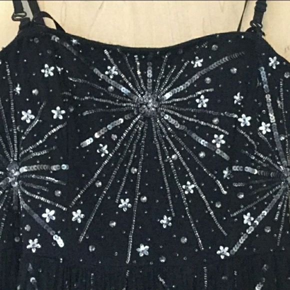 Adriana Papell Embellished Strapless Mesh Gown - Picture 2 of 8